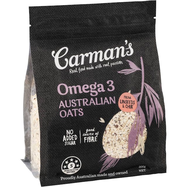 Carman's Omega 3 Australian Oats From Linseeds & Chia