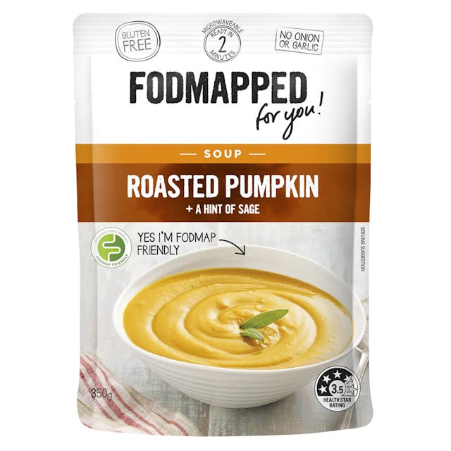 Fodmapped Roasted Pumpkin and Sage Soup