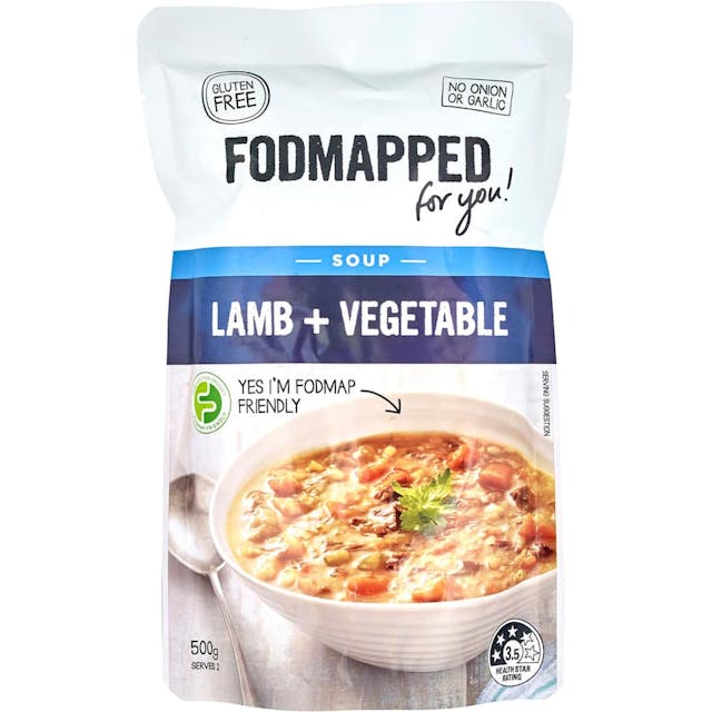 Fodmapped Pouch Soup Lamb & Vegetable 500g