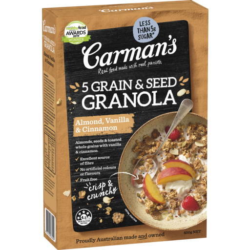 Carman's Almond, Vanilla & Cinnamon 5 Grain & Seed Granola