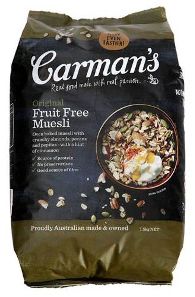 Carman's Original Fruit Free Muesli