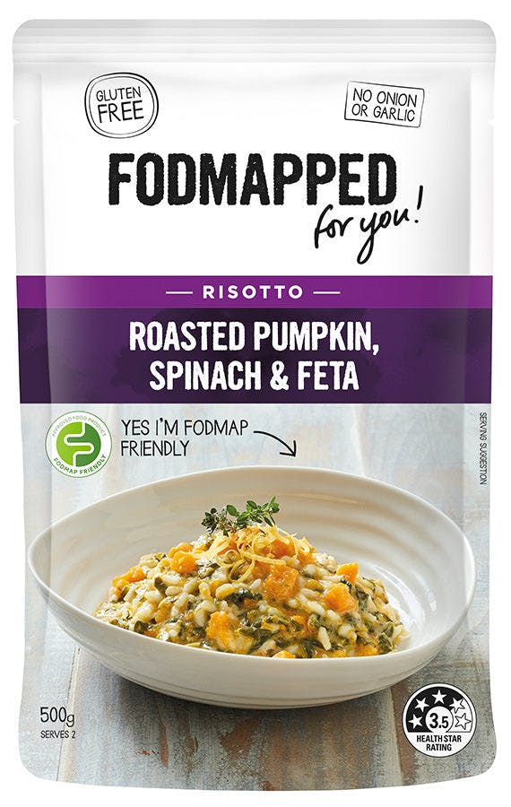 Fodmapped Roasted Pumpkin, Spinach & Feta Risotto (500g)