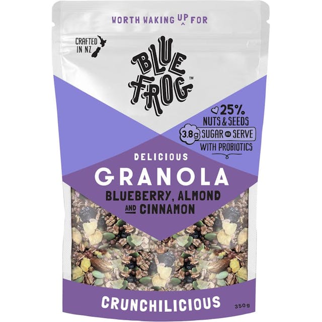 Blue Frog Blueberry Almond Cinnamon Probiotic Granola