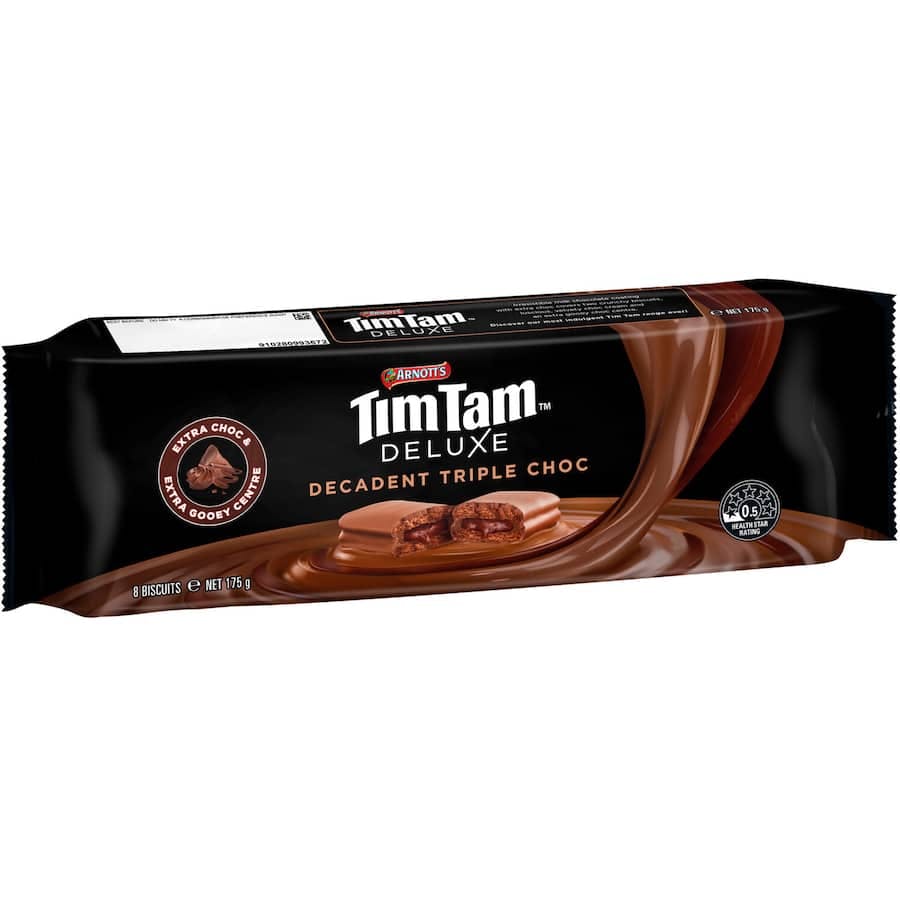 Arnotts Tim Tam Deluxe Chocolate Biscuits Decadent Triple Choc