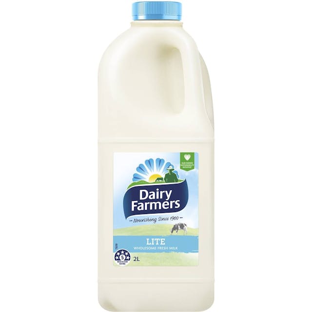 Dairy Farmers' Light Milk 2L