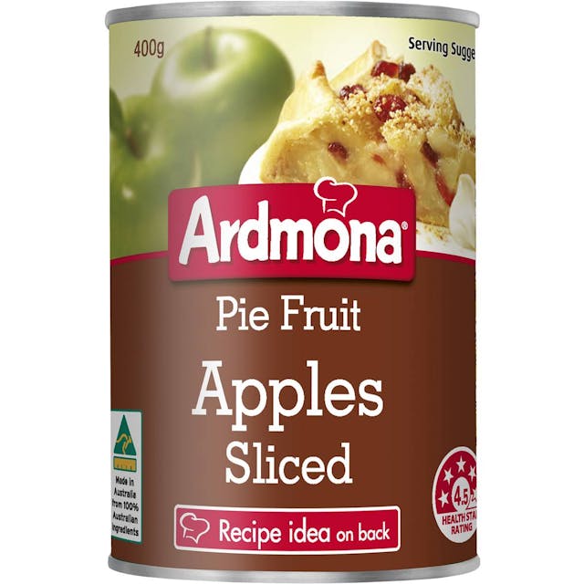 Ardmona Pie Fruit Apples Sliced