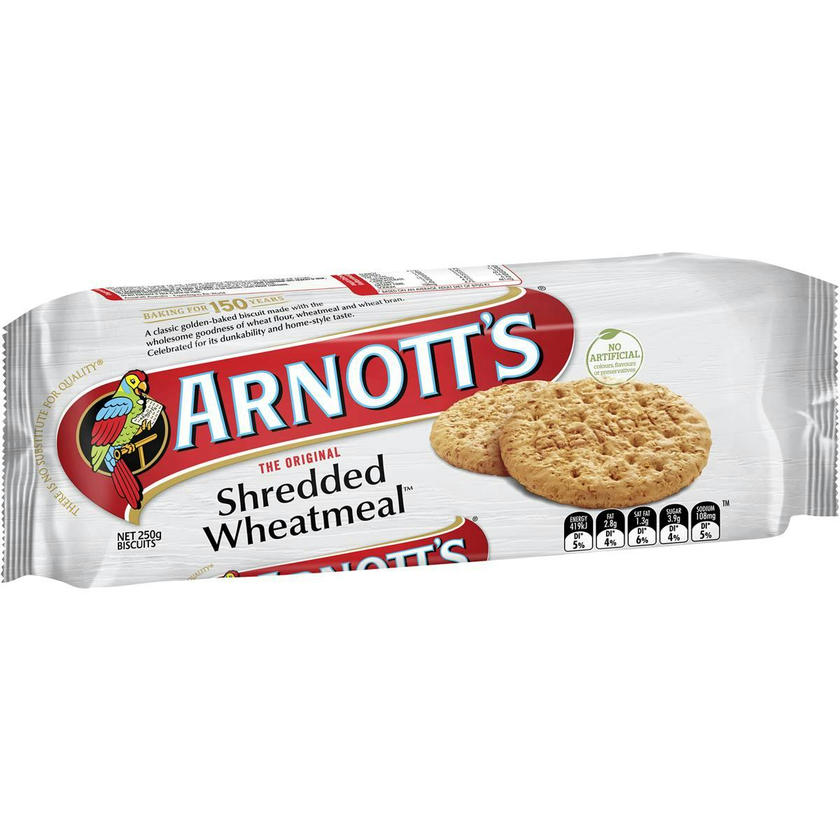 Arnott's Shredded Wheatmeal Plain Biscuits
