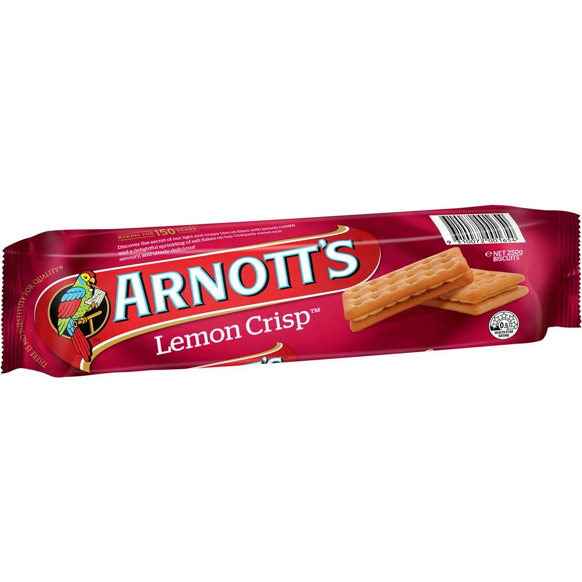 Arnott's Lemon Crisp Cream Biscuits