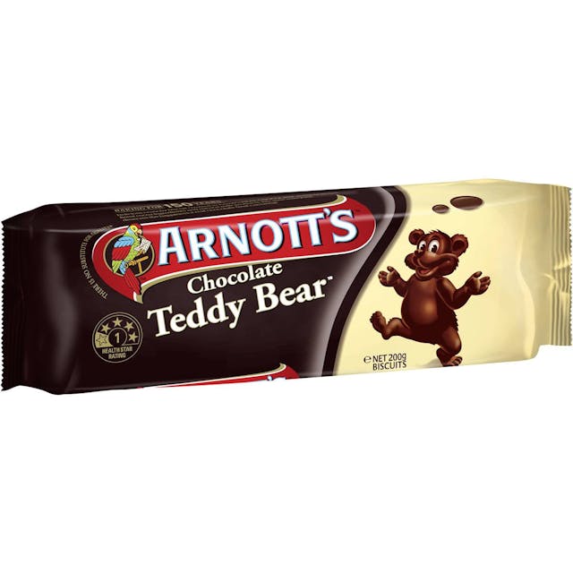 Arnott's Teddy Bear Chocolate Biscuits