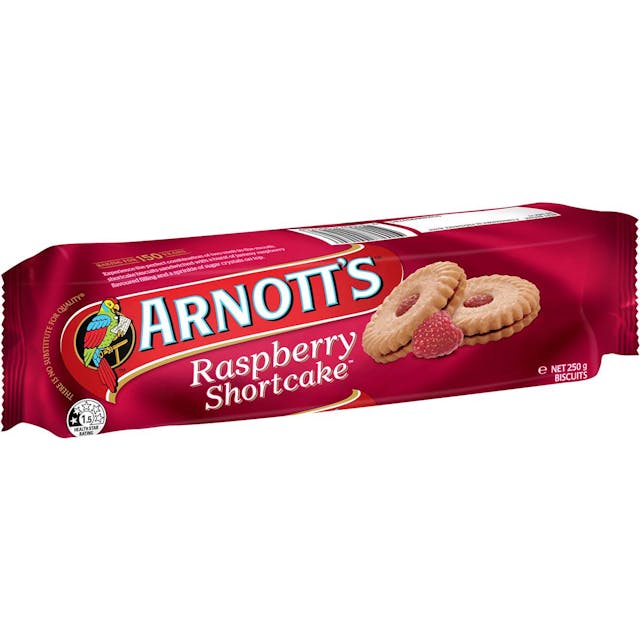 Arnott's Raspberry Shortcake Cream Biscuits