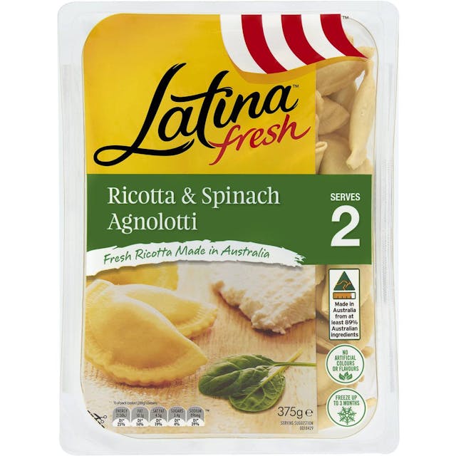 Latina Fresh Spinach & Ricotta Agnolotti