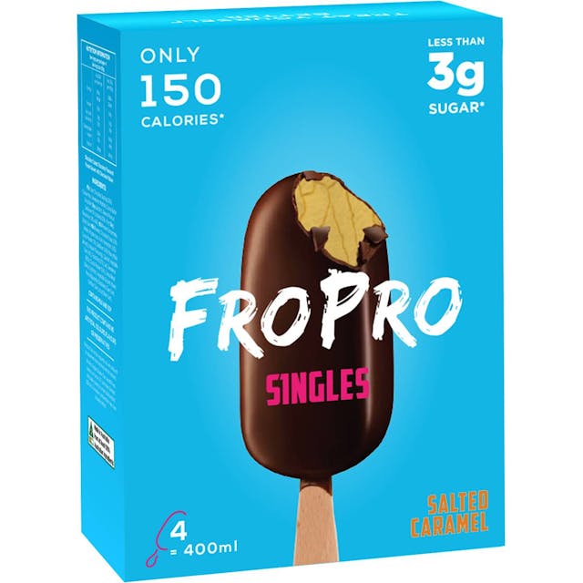 Fropro Singles Salted Caramel 4 Pack