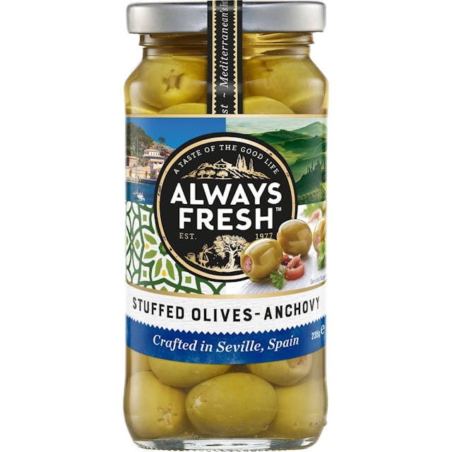 Always Fresh Olives Anchovy Stuffed