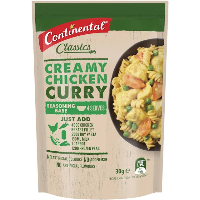 Continental Recipe Base Creamy Chicken Curry
