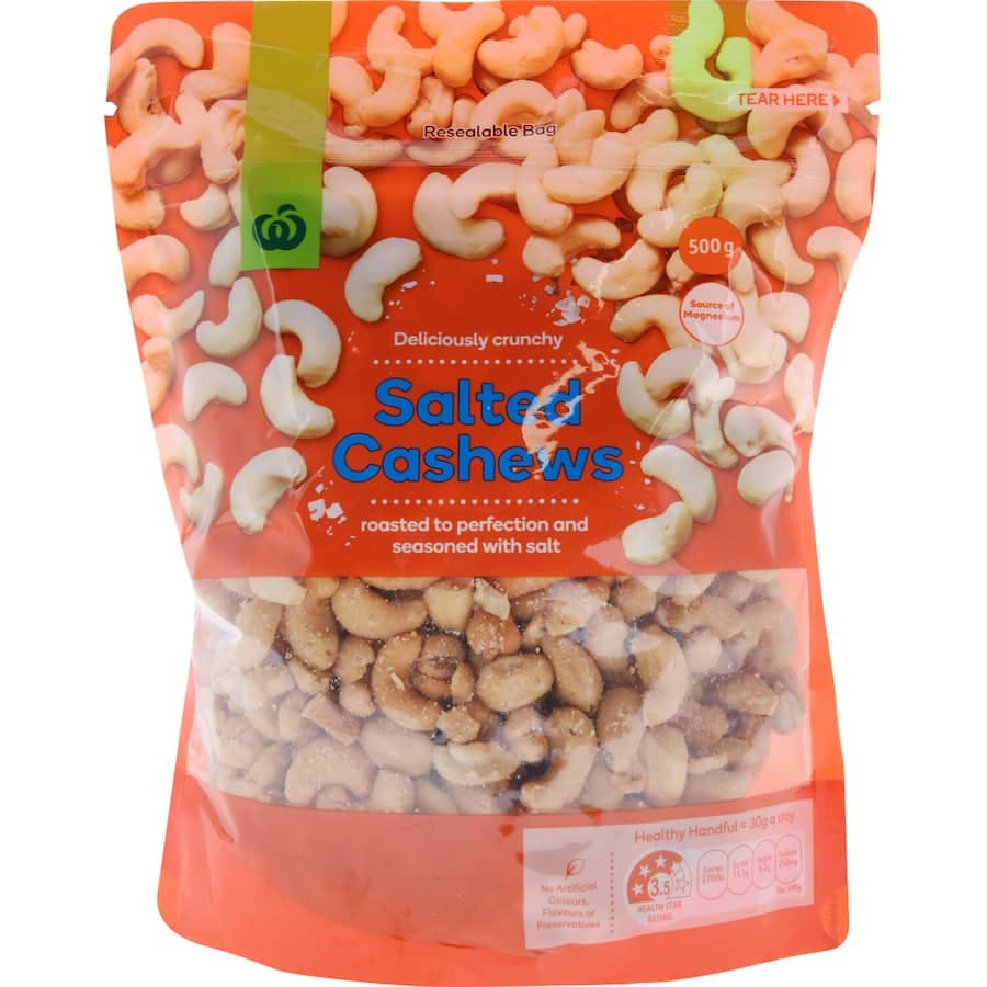 Homebrand cashews salted