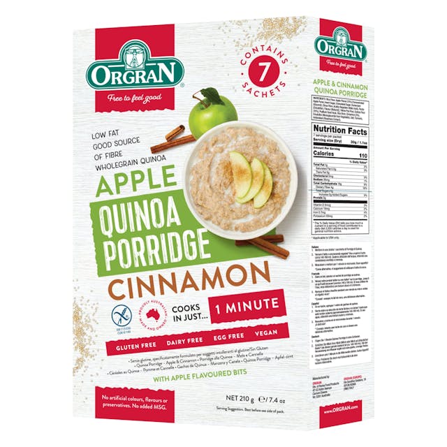 Quinoa Porridge Apple & Cinnamon