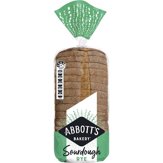 Abbott's Bakery Sourdough Rye Bread Slice Loaf