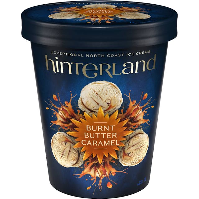 Hinterland Burnt Butter With Caramel Sauce Ice Cream 1L