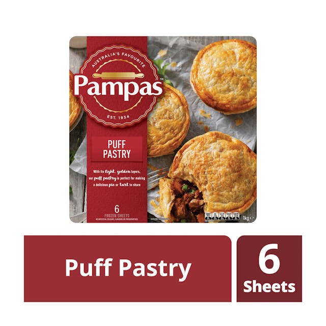 Frozen Puff Pastry Sheets 6 pieces