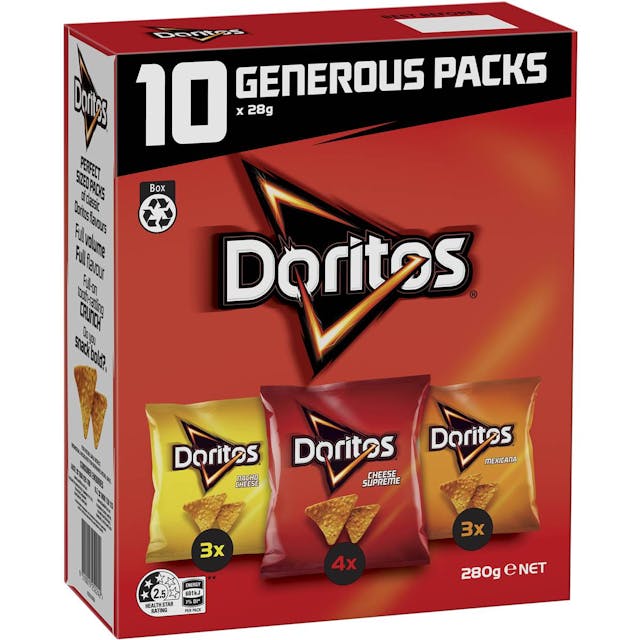 Doritos Doritos Variety Multipack Chips 10 Pack