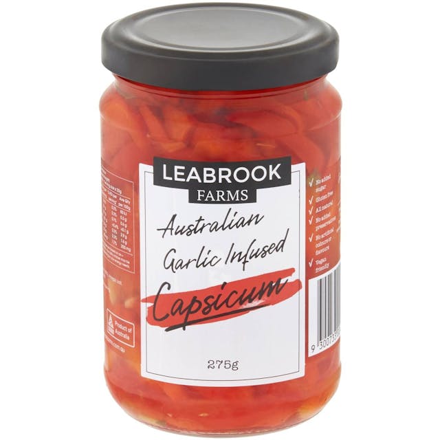 Leabrook Farms Australian Garlic Infused Capsicum