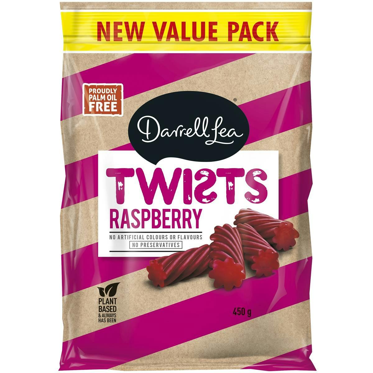 Darrell Lea Raspberry Twists