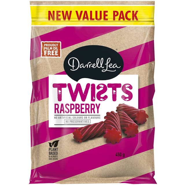 Darrell Lea Raspberry Twists