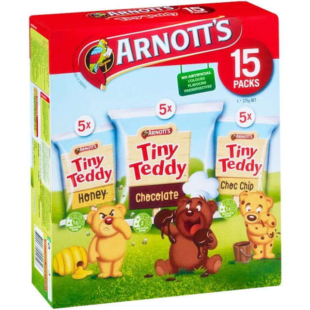 Arnotts Tiny Teddy Plain Biscuits Variety Pak