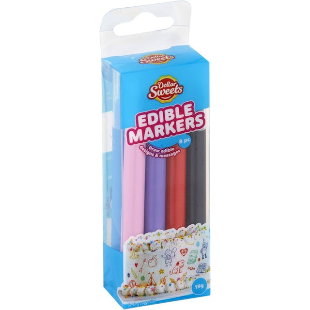 Dollar Sweets Edible Markers 8 Pack