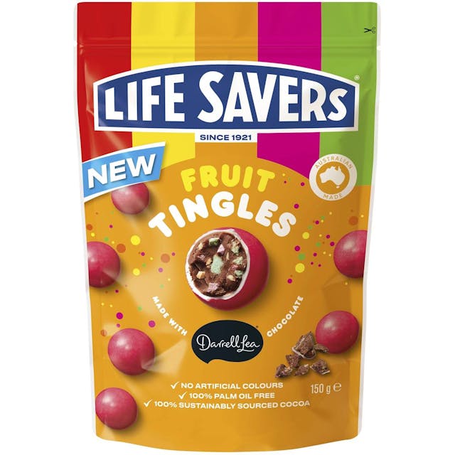 Darrell Lea Life Savers Fruit Tingles Balls