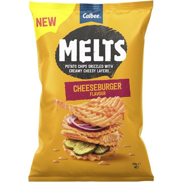 Calbee Melts Cheeseburger Flavour