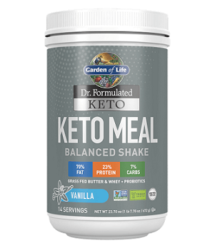 Garden of Life Dr. Formulated Keto Meal Balanced Shake Vanilla Powder 700gm