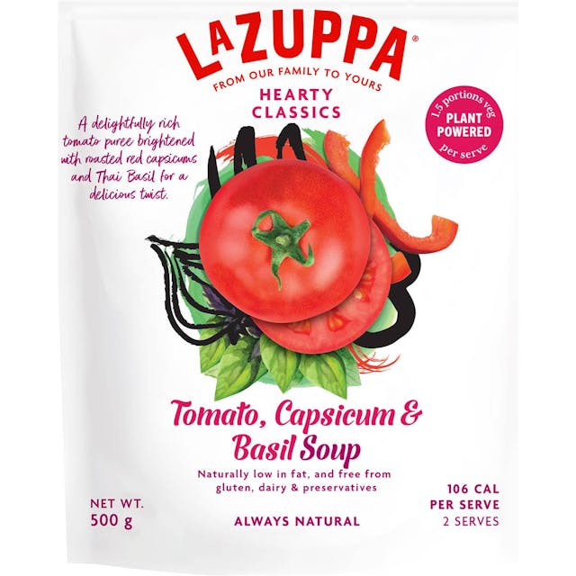 La Zuppa Soup Pouch Tomato, Capsicum & Basil