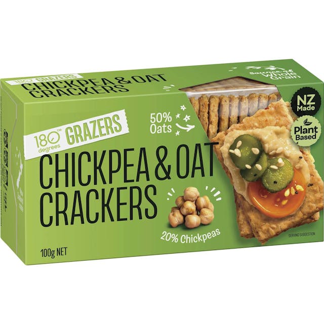 180 Degrees Chickpea & Oat Crackers
