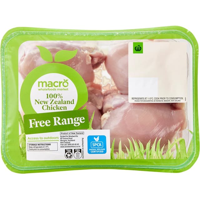 Macro Free Range NZ Chicken Thighs Fillets