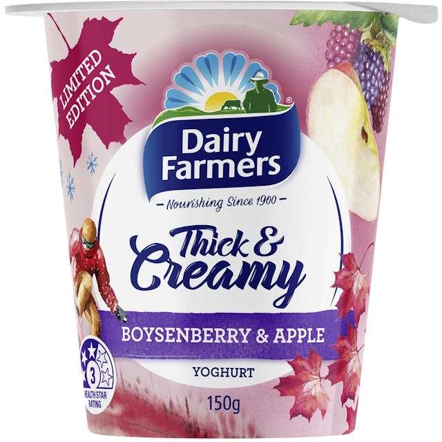 Dairy Farmers Thick & Creamy Apple & Boysenberry