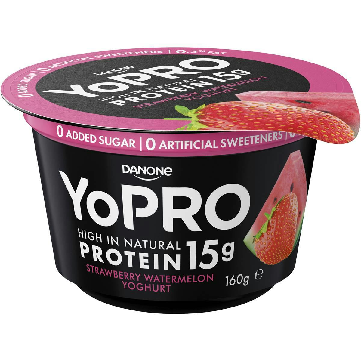 Danone Yopro Strawberry Watermelon Yoghurt