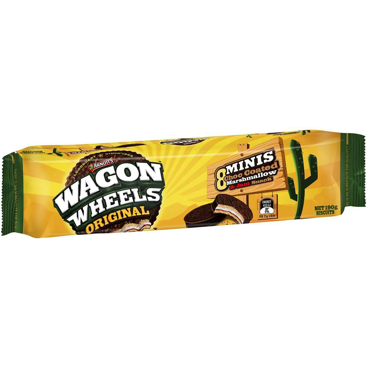 Arnott's Wagon Wheels Chocolate Biscuits Original