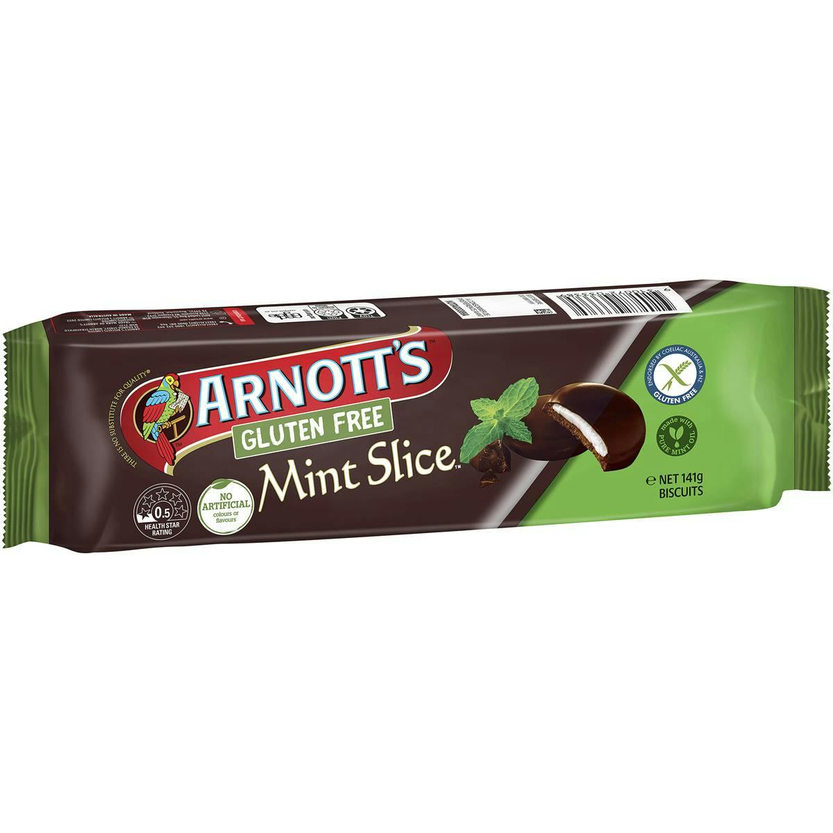 Arnott's Gluten Free Mint Slice Biscuits