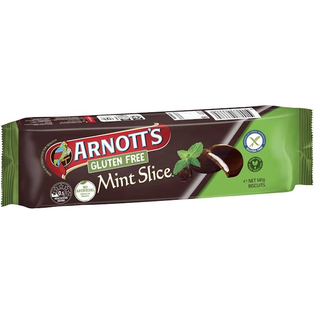 Arnott's Gluten Free Mint Slice Biscuits