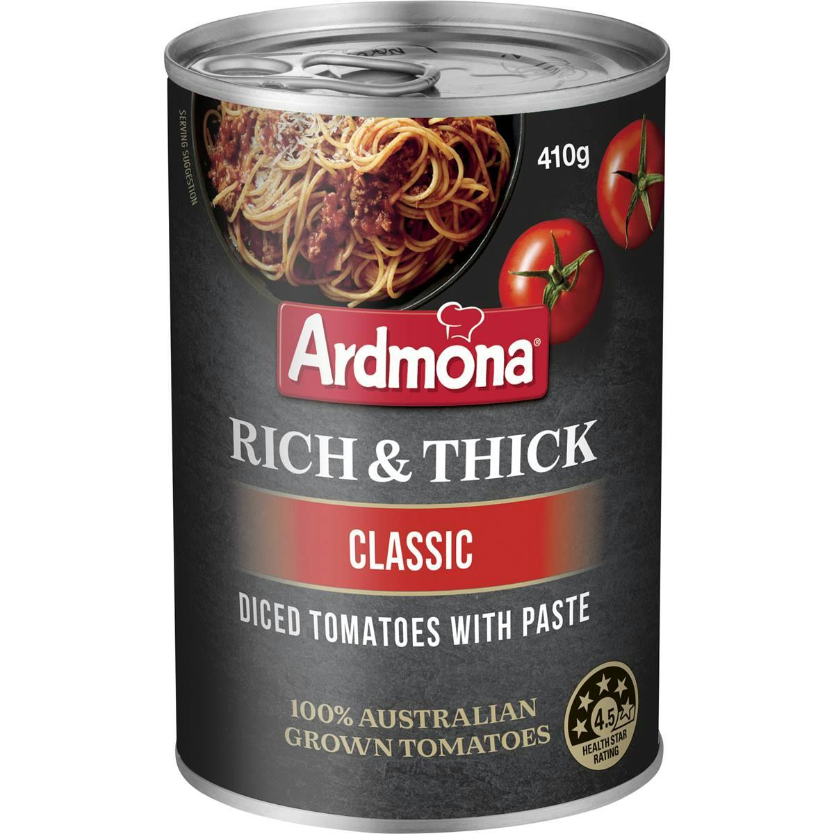 Ardmona Rich & Thick Diced Tomatoes With Paste Classic