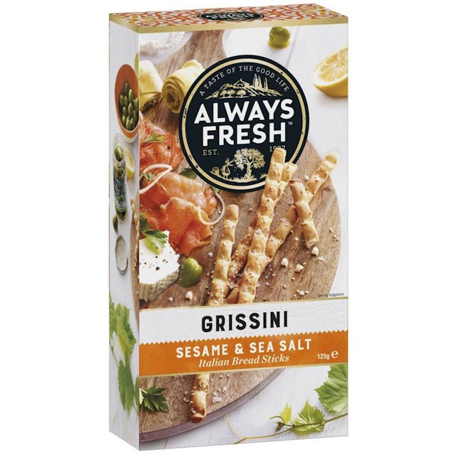 Always Fresh Grissini Sesame & Sea Salt