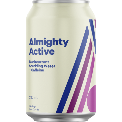 Almighty Active Blackcurrant Sparkling Water + Caffeine