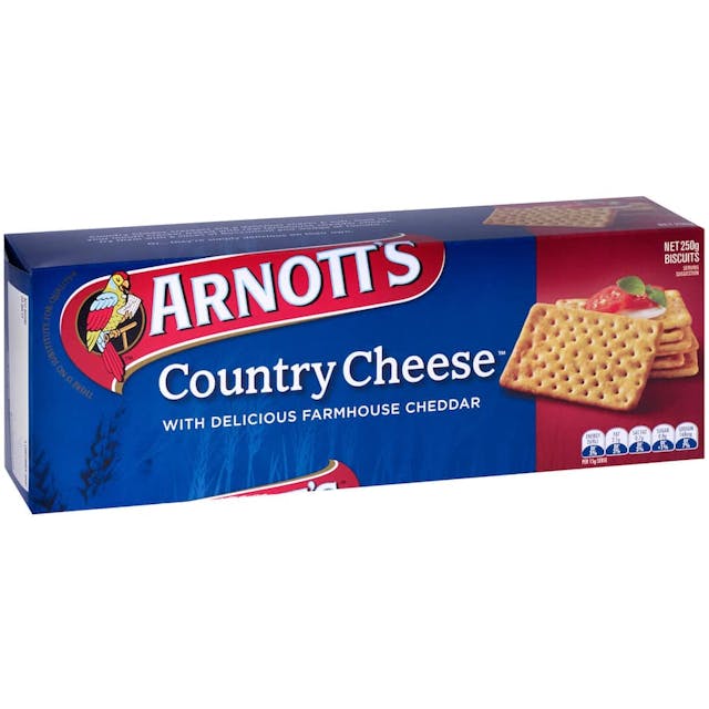 Arnotts Crackers Country Cheese