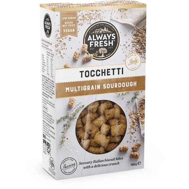 Always Fresh Tocchetti Multigrain Sourdough Biscuit Bites
