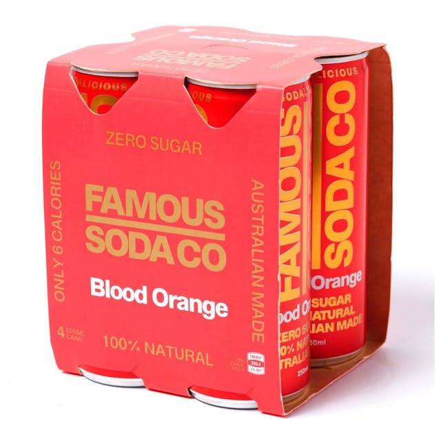 Can Blood Orange 250ml 4 Pack