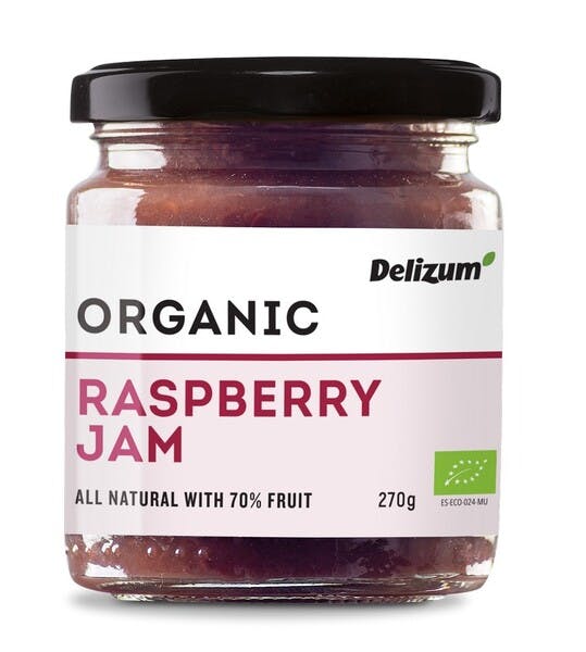 Delizum Organic Raspberry Jam