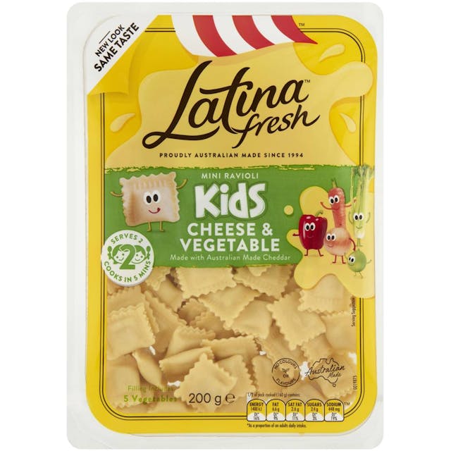 Latina Fresh Kids Mini Ravioli Cheese & Vegetable