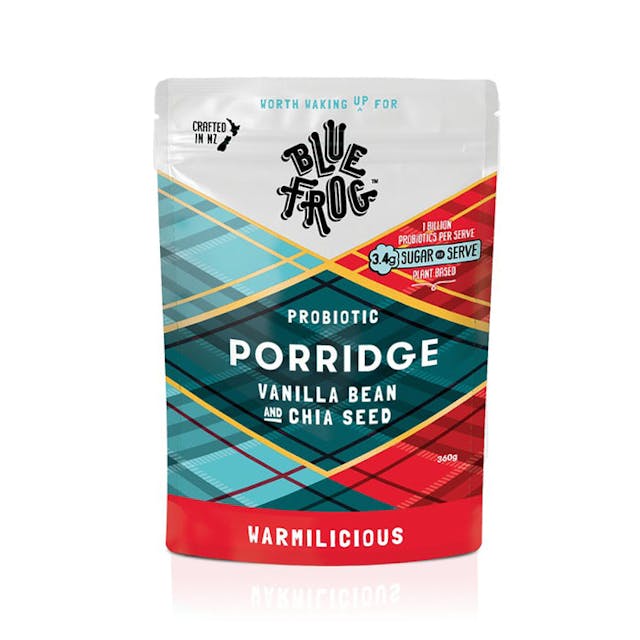 Blue Frog Probiotic Porridge Vanilla Bean and Chia Seed