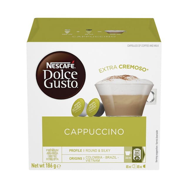Dolce Gusto Cappuccino Capsules 16 pack